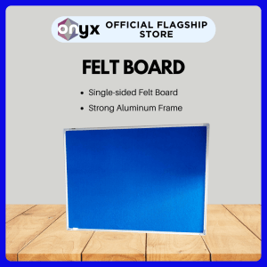 Single-sided Felt Board with Strong Aluminum Frame.